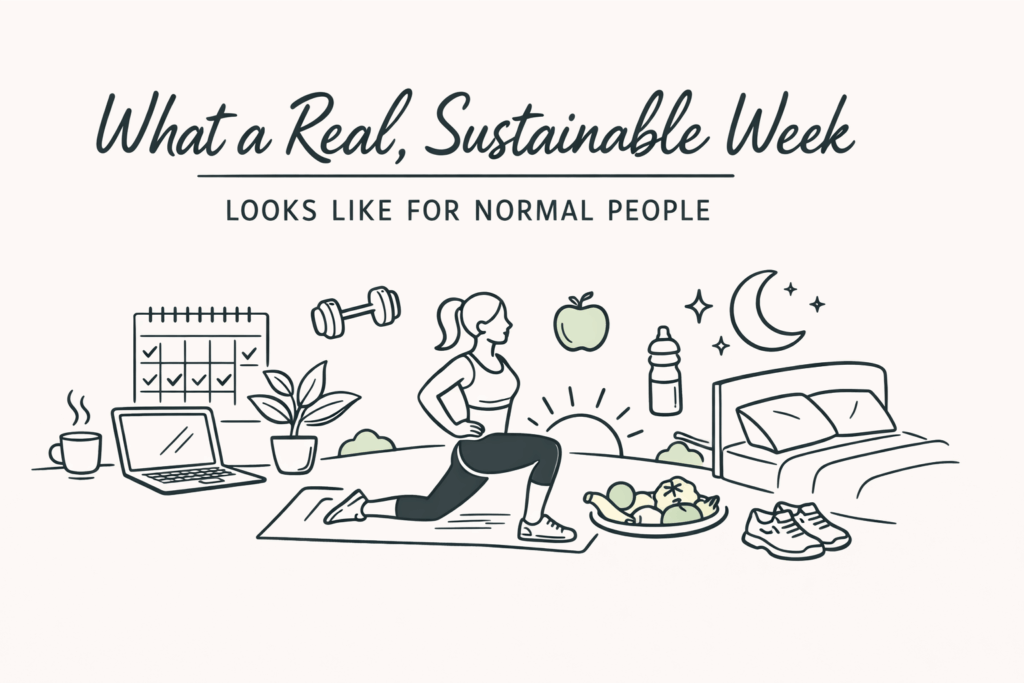 What a Real, Sustainable Week Looks Like for Normal People