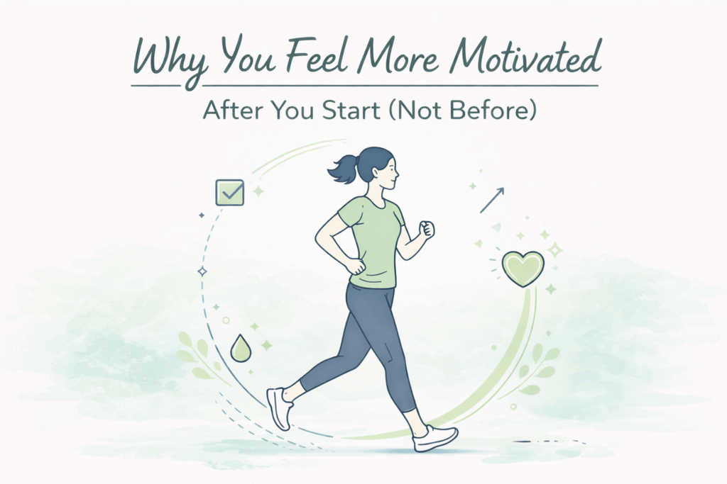Why you feel more motivated after you start