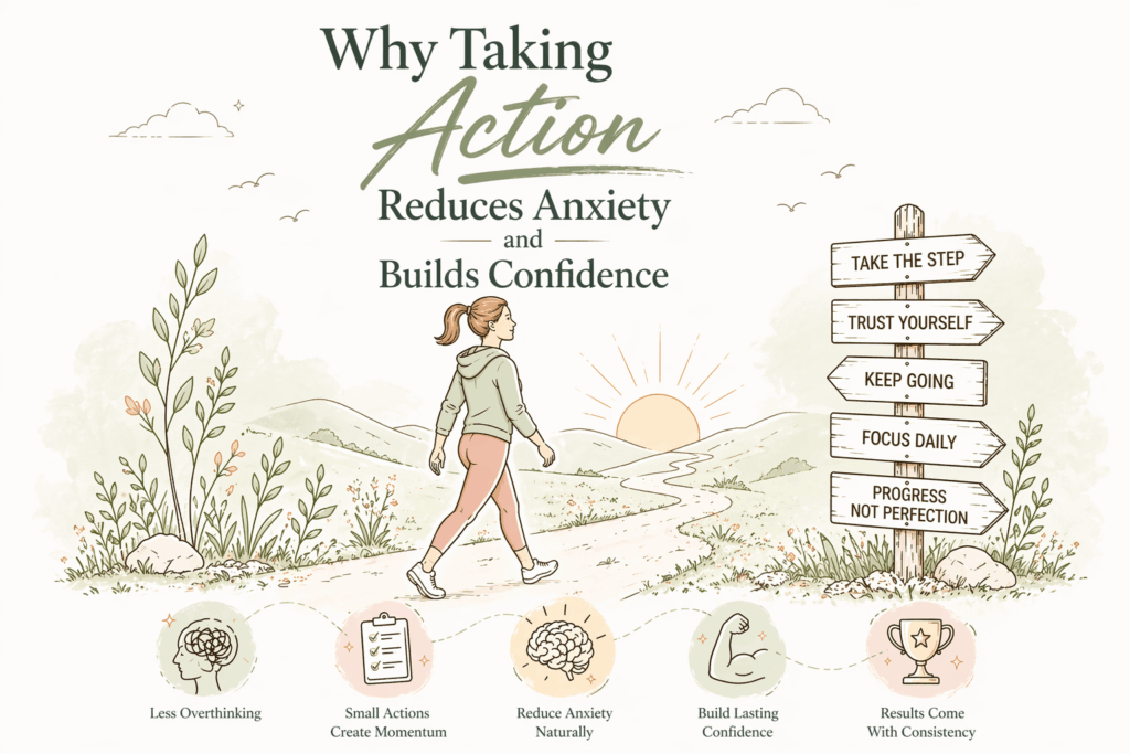 Why taking action reduces axiety and builds confidence