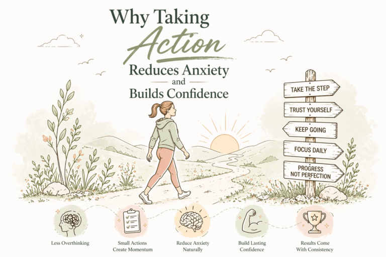 Why taking action reduces axiety and builds confidence